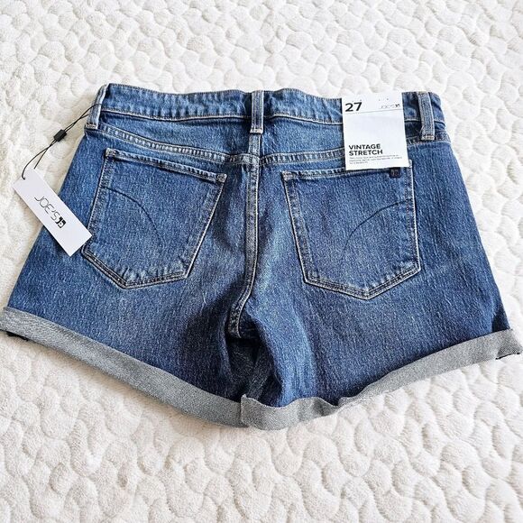 NEW Joe's Jeans denim shorts rolled hem stretch 27 Burden - Picture 8 of 9